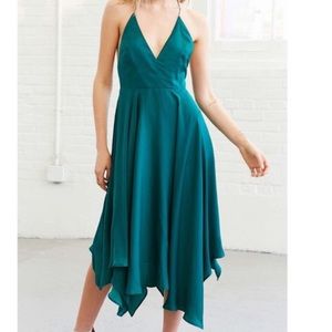KIMCHEE BLUE Emerald Green Cocktail Dress